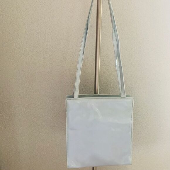 Y2K Italian Designer Lavender TOTE Handbag - Picture 3 of 8